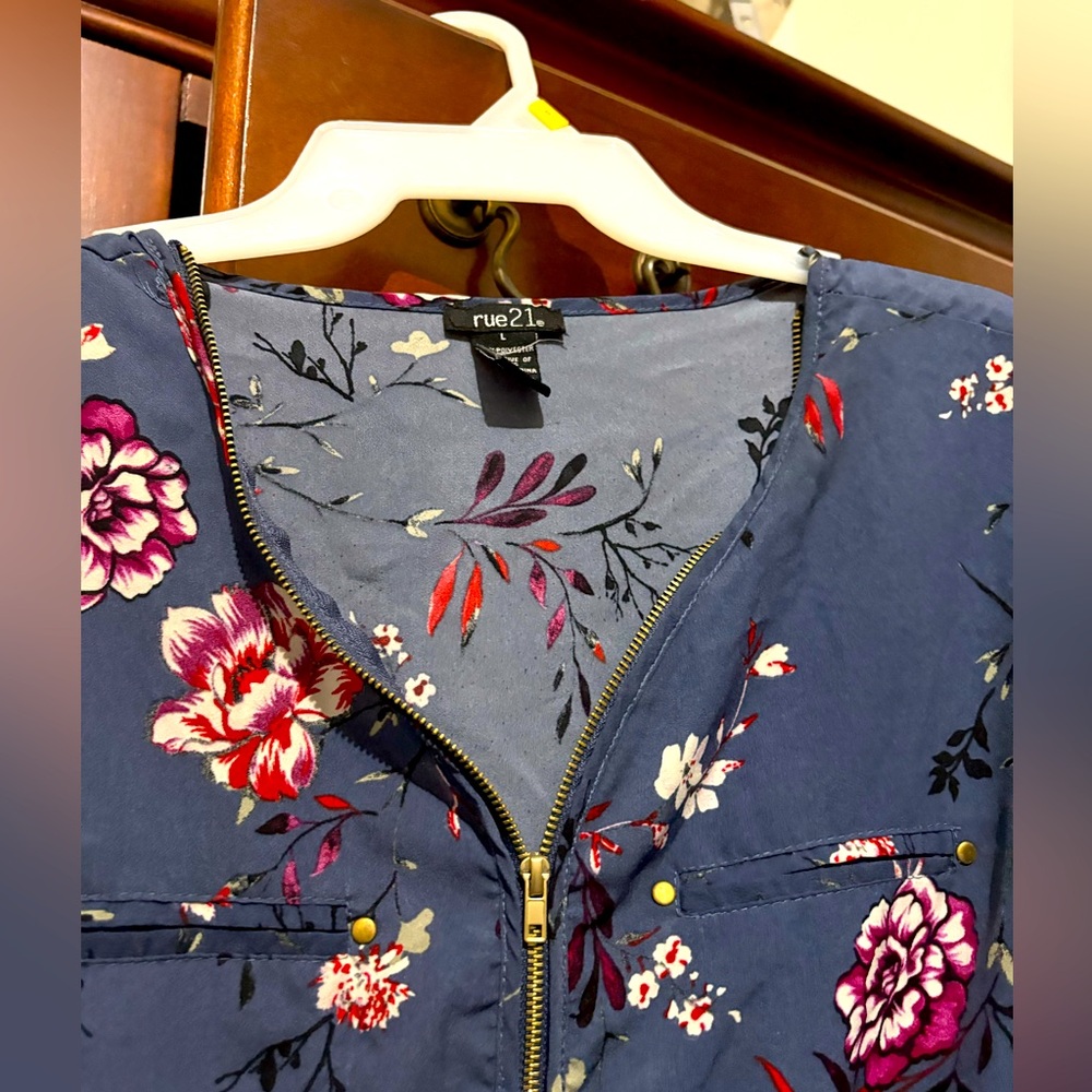 Rue21 Women's Blue Floral dress